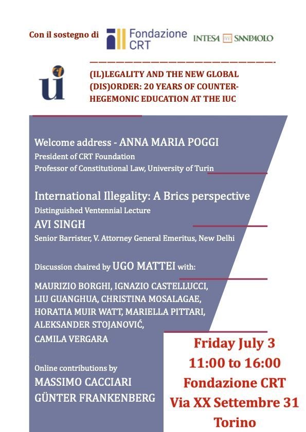 (IL)LEGALITY AND NEW GLOBAL (DIS)ORDER