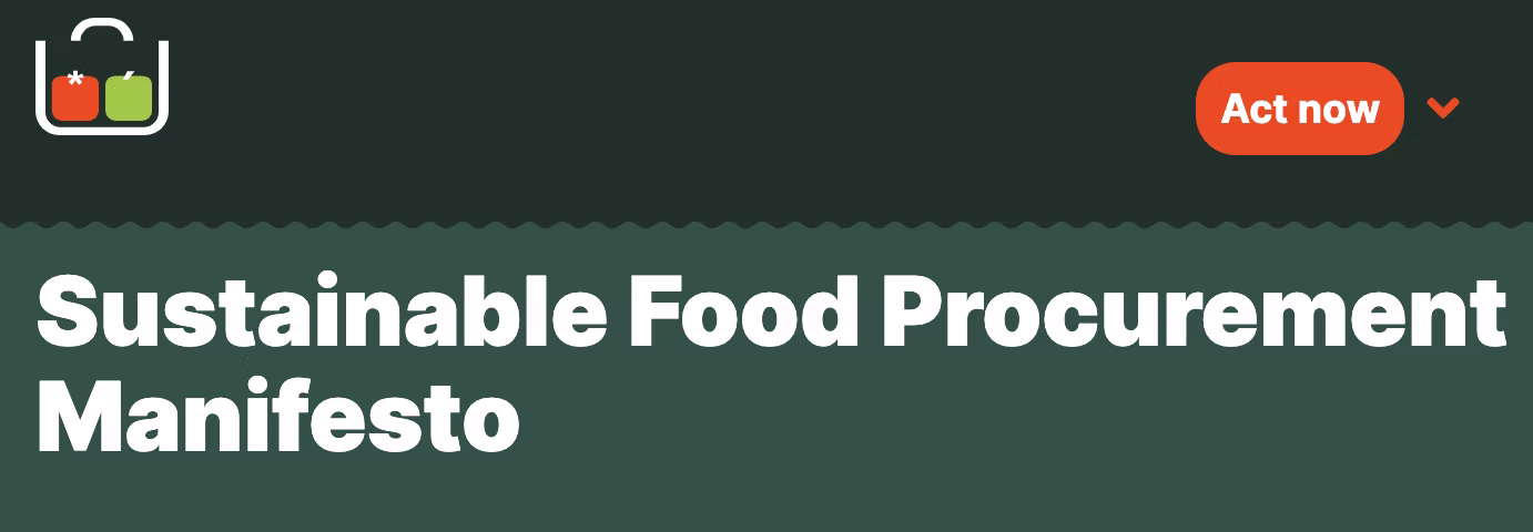 Public canteen supporting the Buy Better Food principles